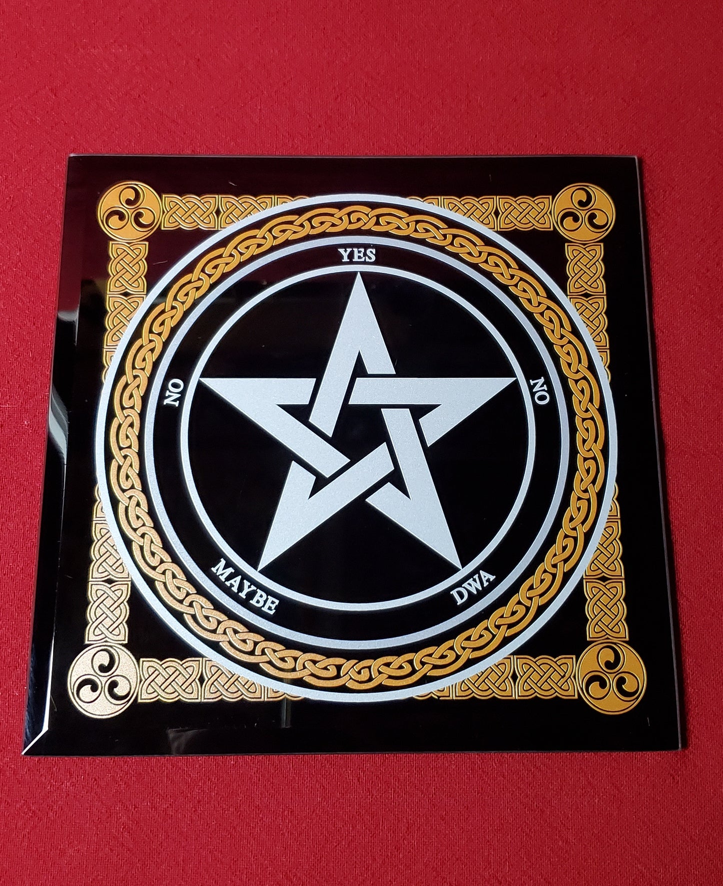 Glass Pentacle Dowsing Board