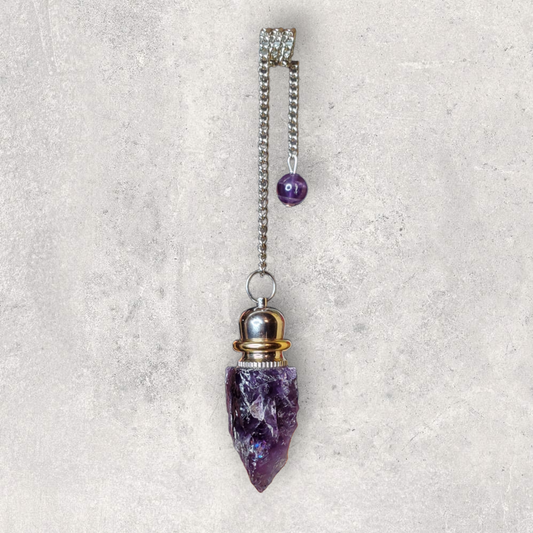 Amplified Resonance Amethyst Chamber Pendulum