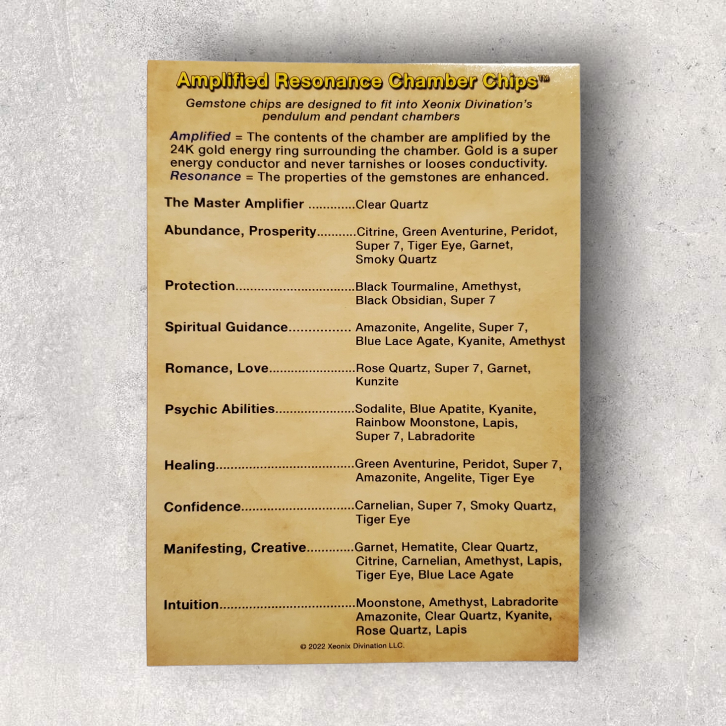 Bloodstone Amplified Resonance Pendulum