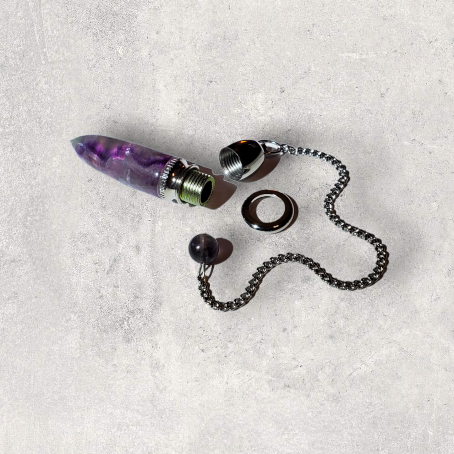 Fluorite Large Chamber Pendulum