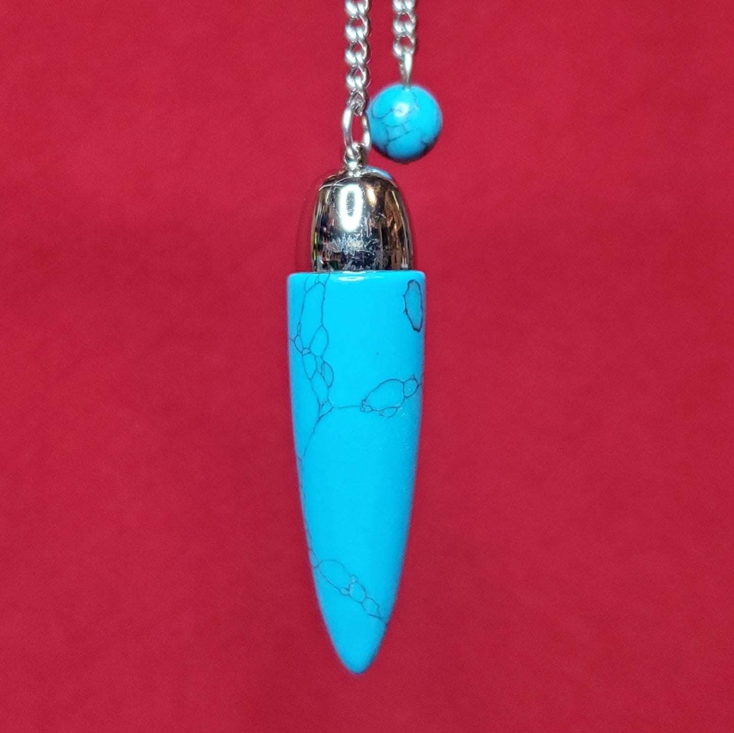 Blue Howlite Dome Pendulum