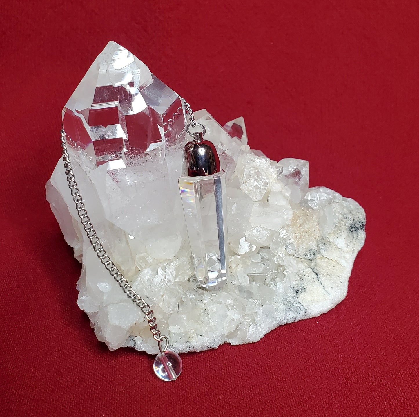Faceted Quartz Dome Pendulum