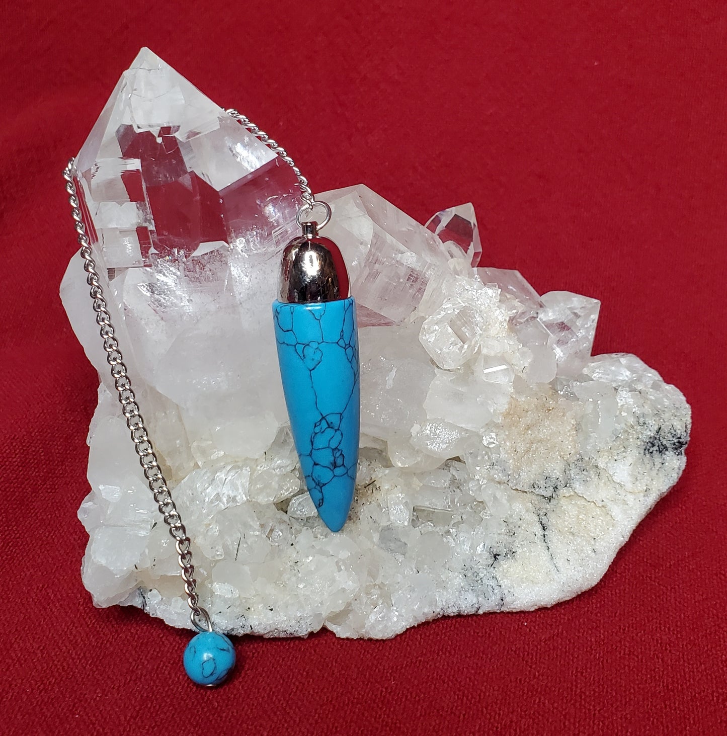 Blue Howlite Dome Pendulum