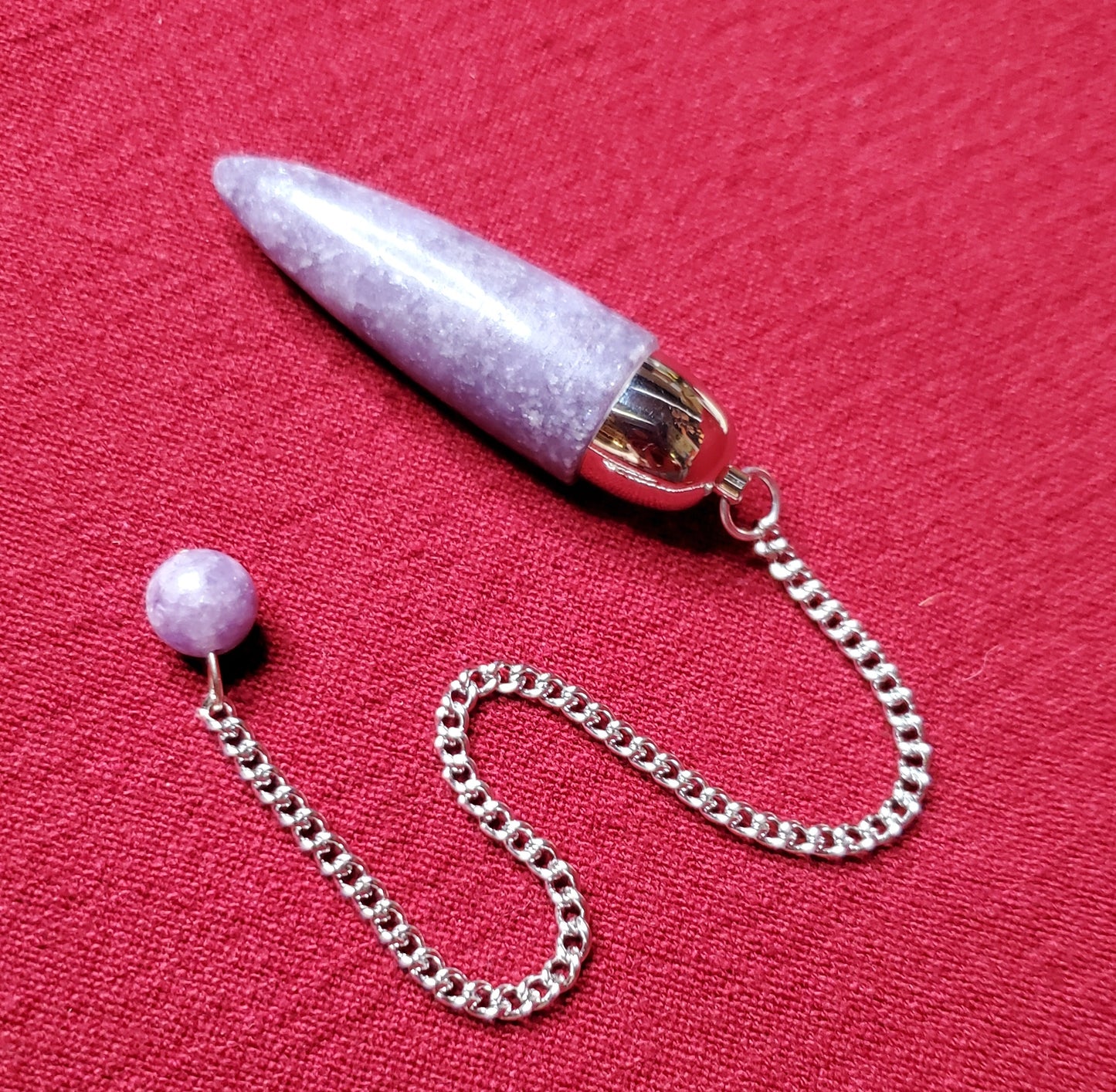 Lepidolite Dome Pendulum