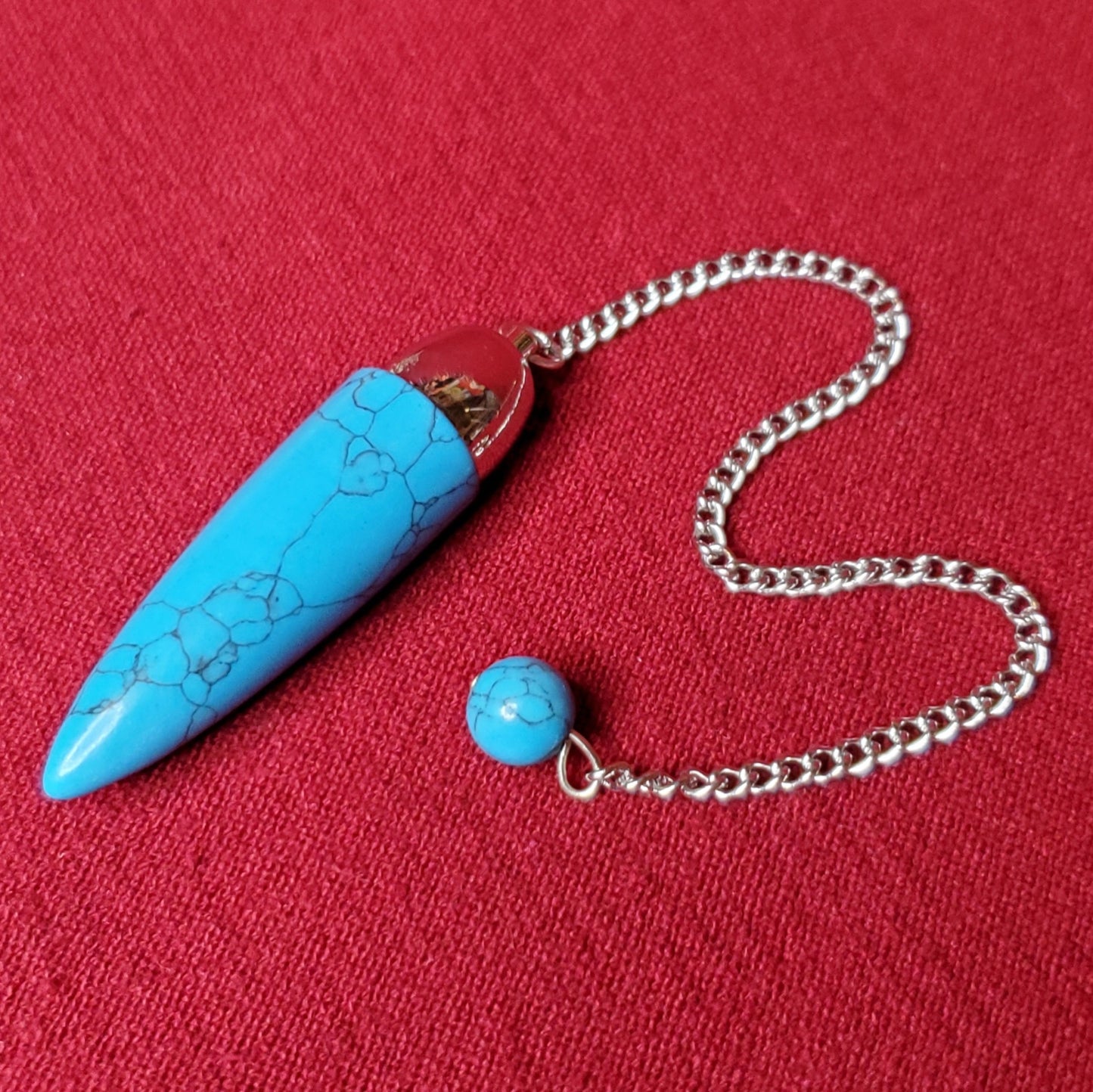 Blue Howlite Dome Pendulum