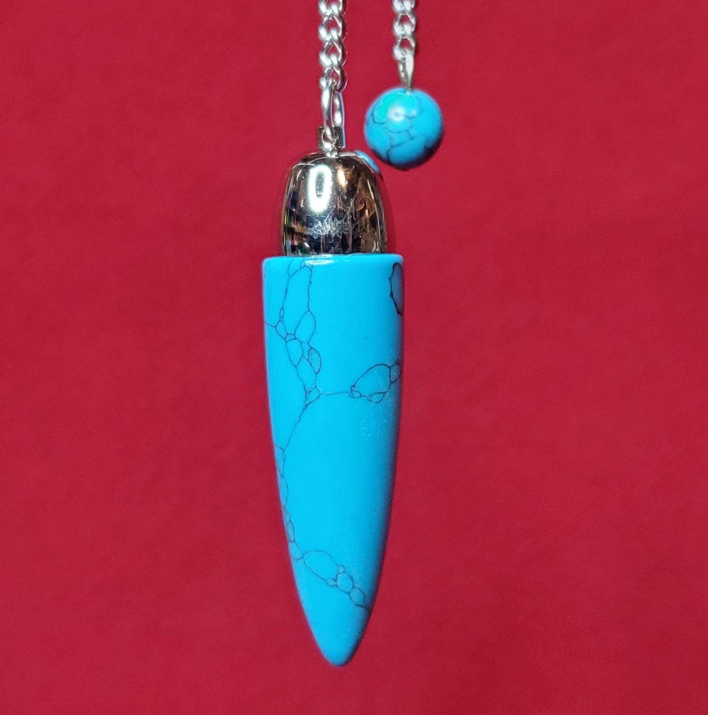Blue Howlite Dome Pendulum