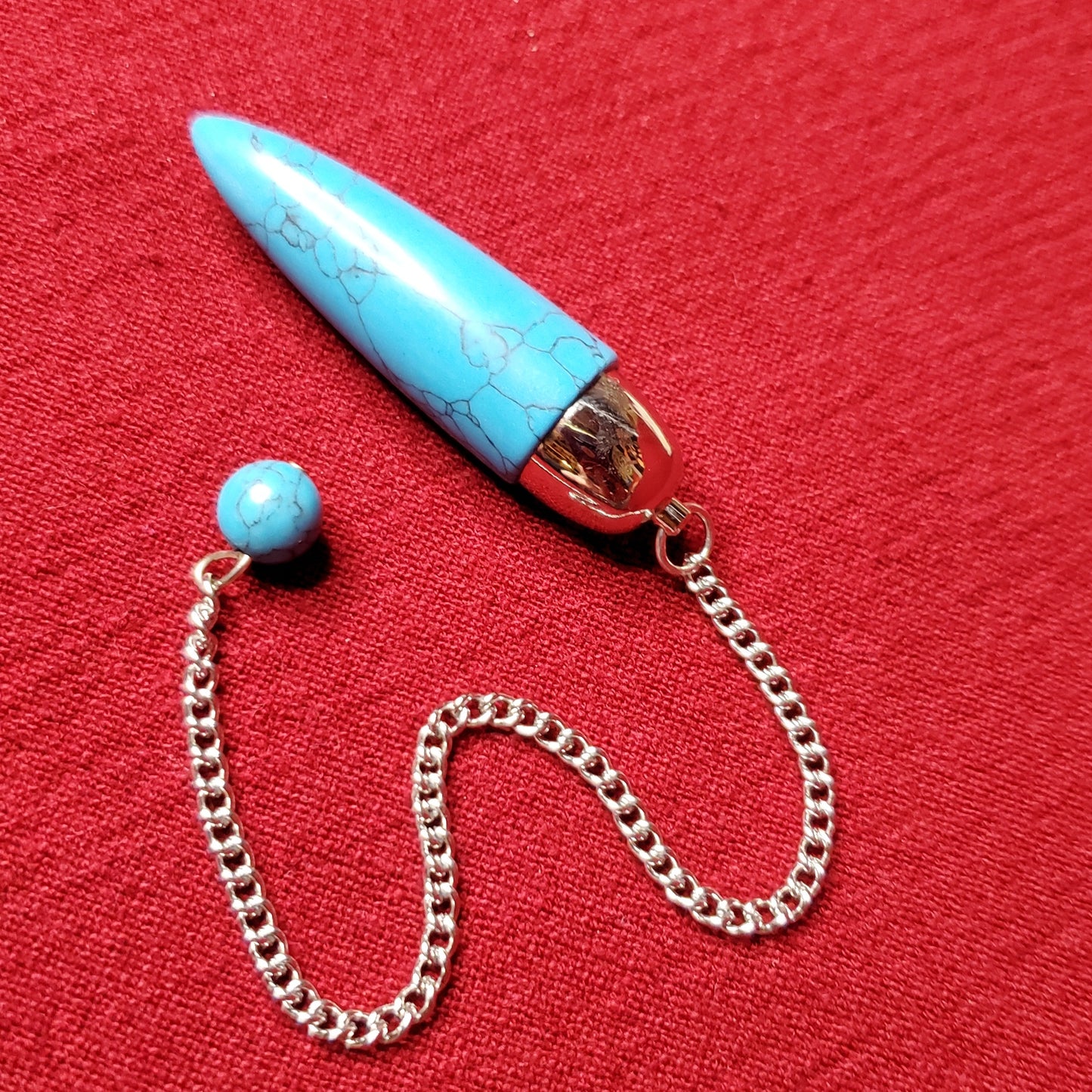 Blue Howlite Dome Pendulum