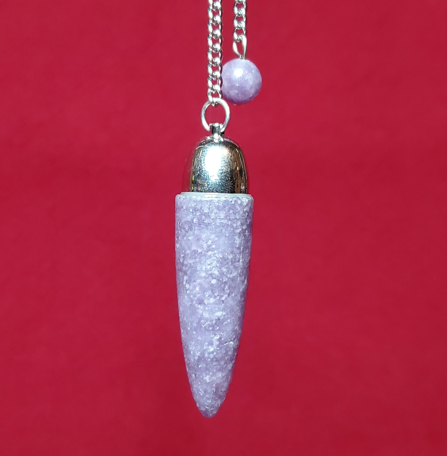 Lepidolite Dome Pendulum