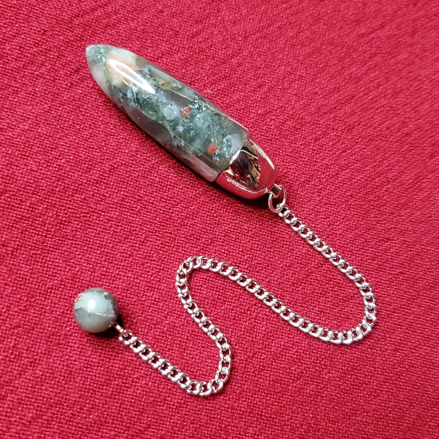 African Bloodstone Dome Pendulum