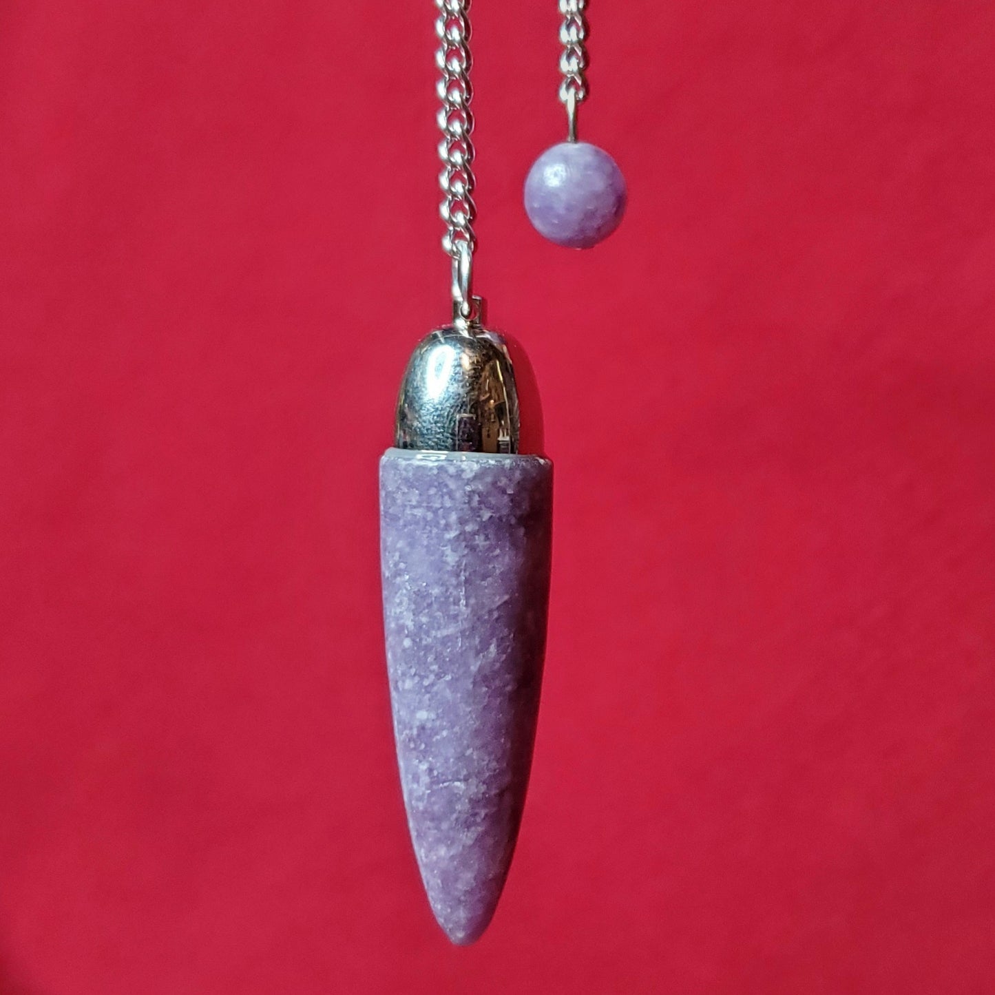 Lepidolite Dome Pendulum