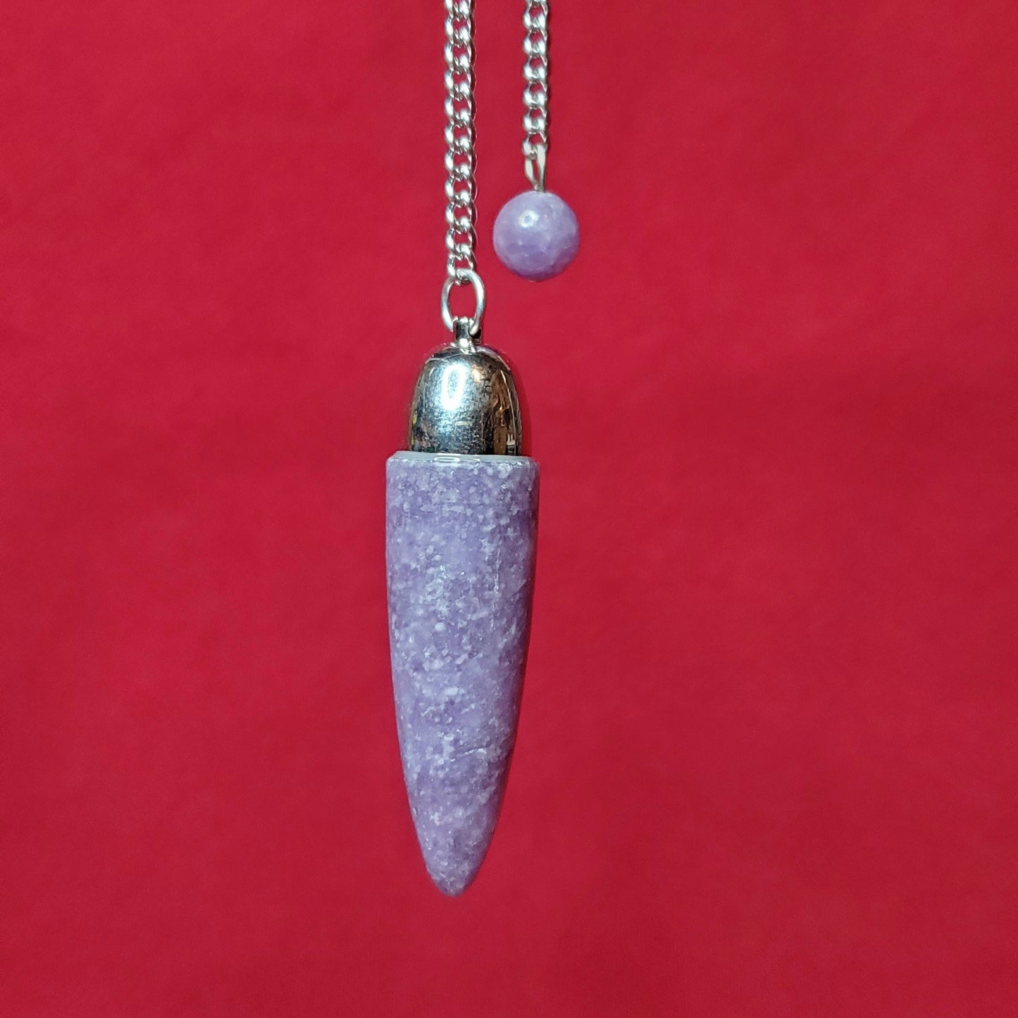 Lepidolite Dome Pendulum