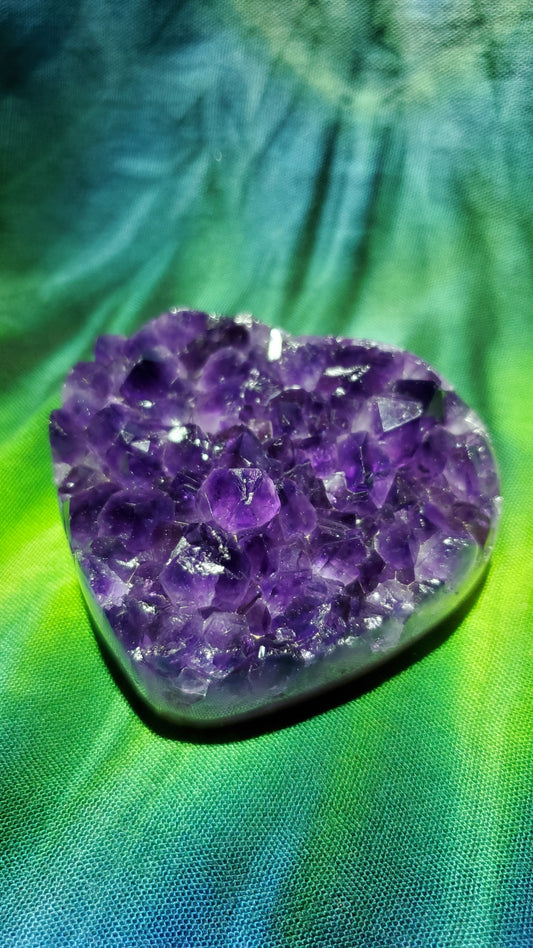 Uruguay Amethyst Heart