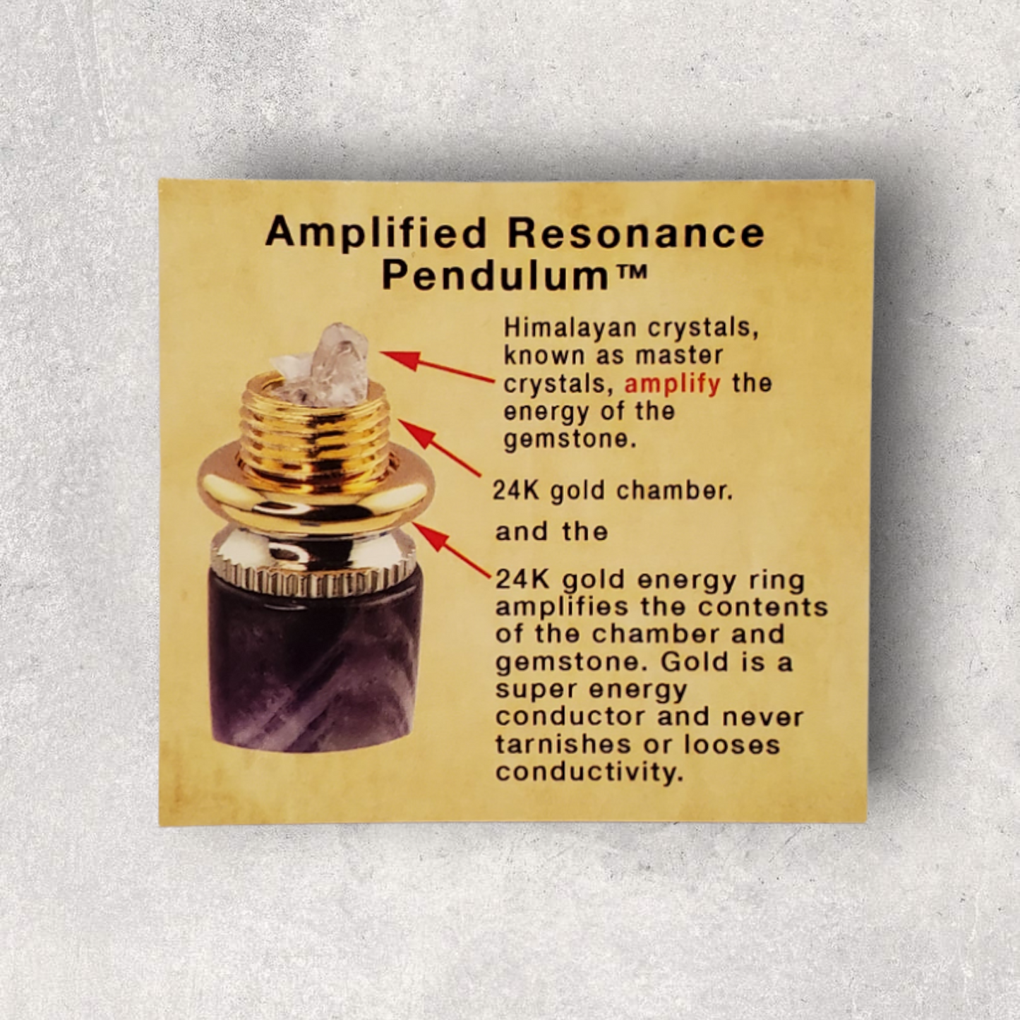 Bloodstone Amplified Resonance Pendulum