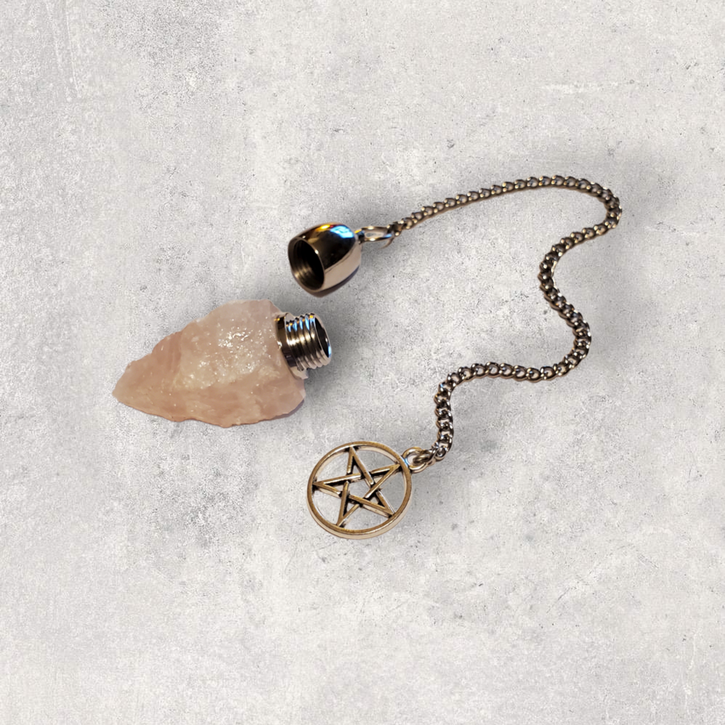 Rose Quartz Chamber Pendulum