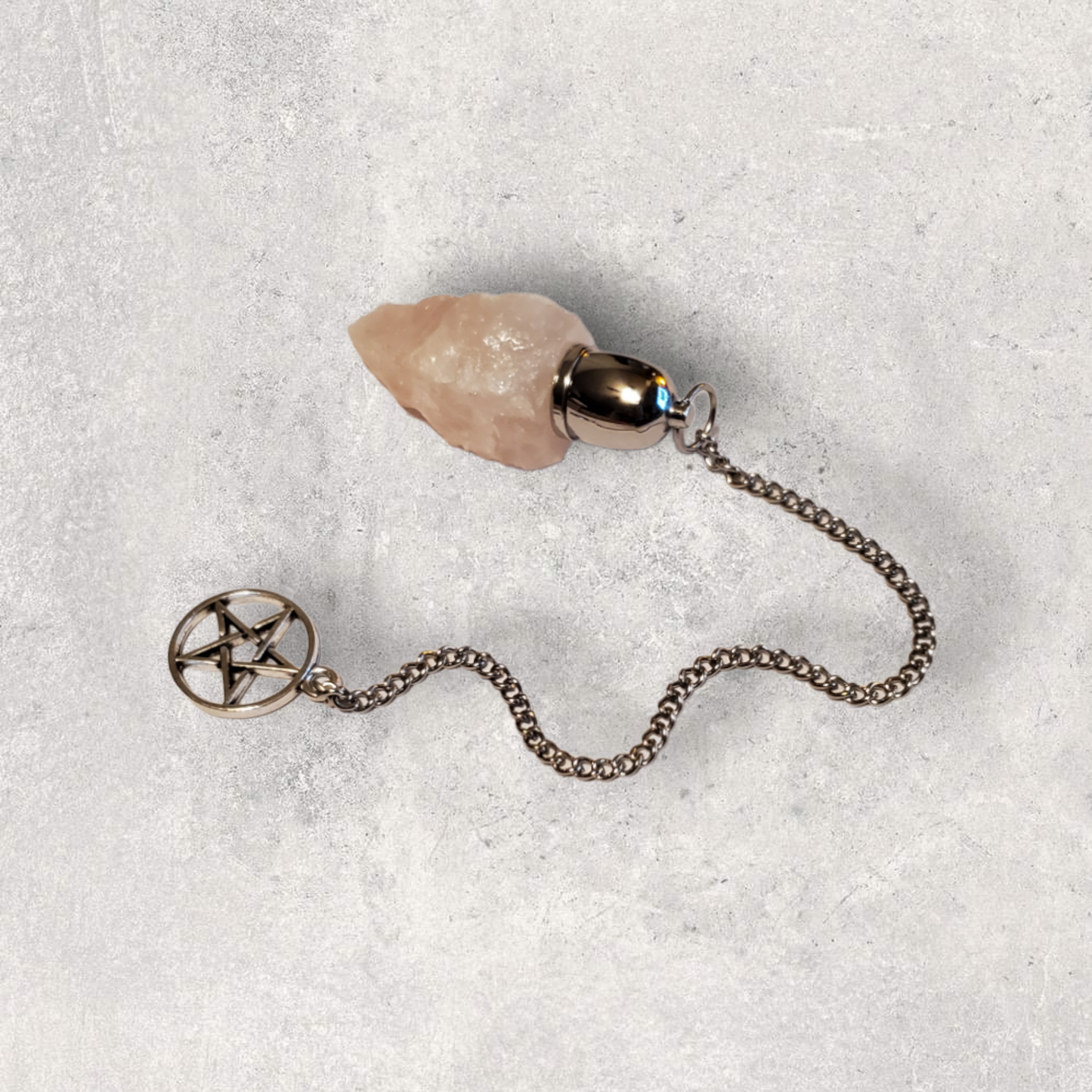 Rose Quartz Chamber Pendulum