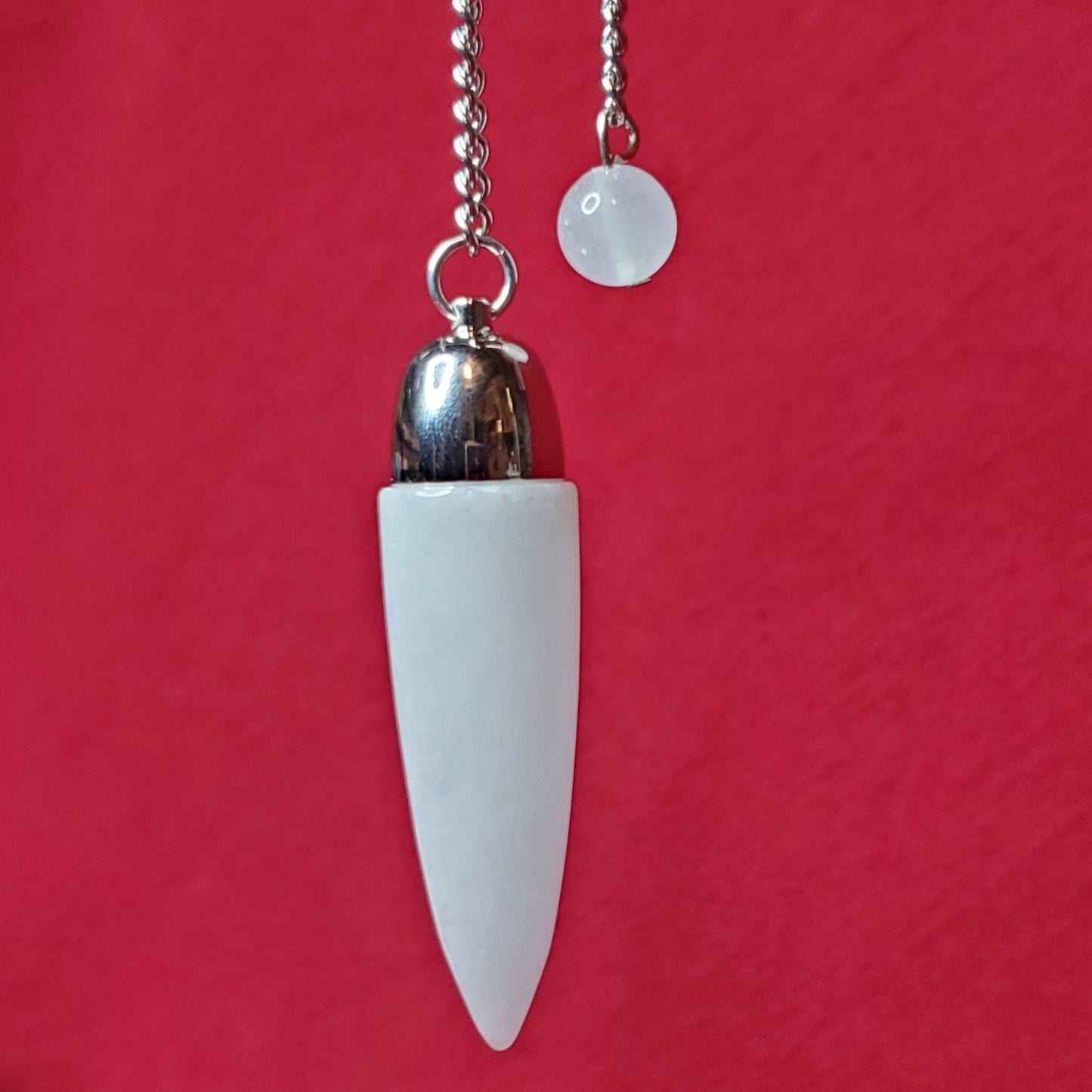 White Jade Dome Pendulum