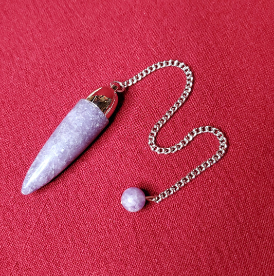 Lepidolite Dome Pendulum