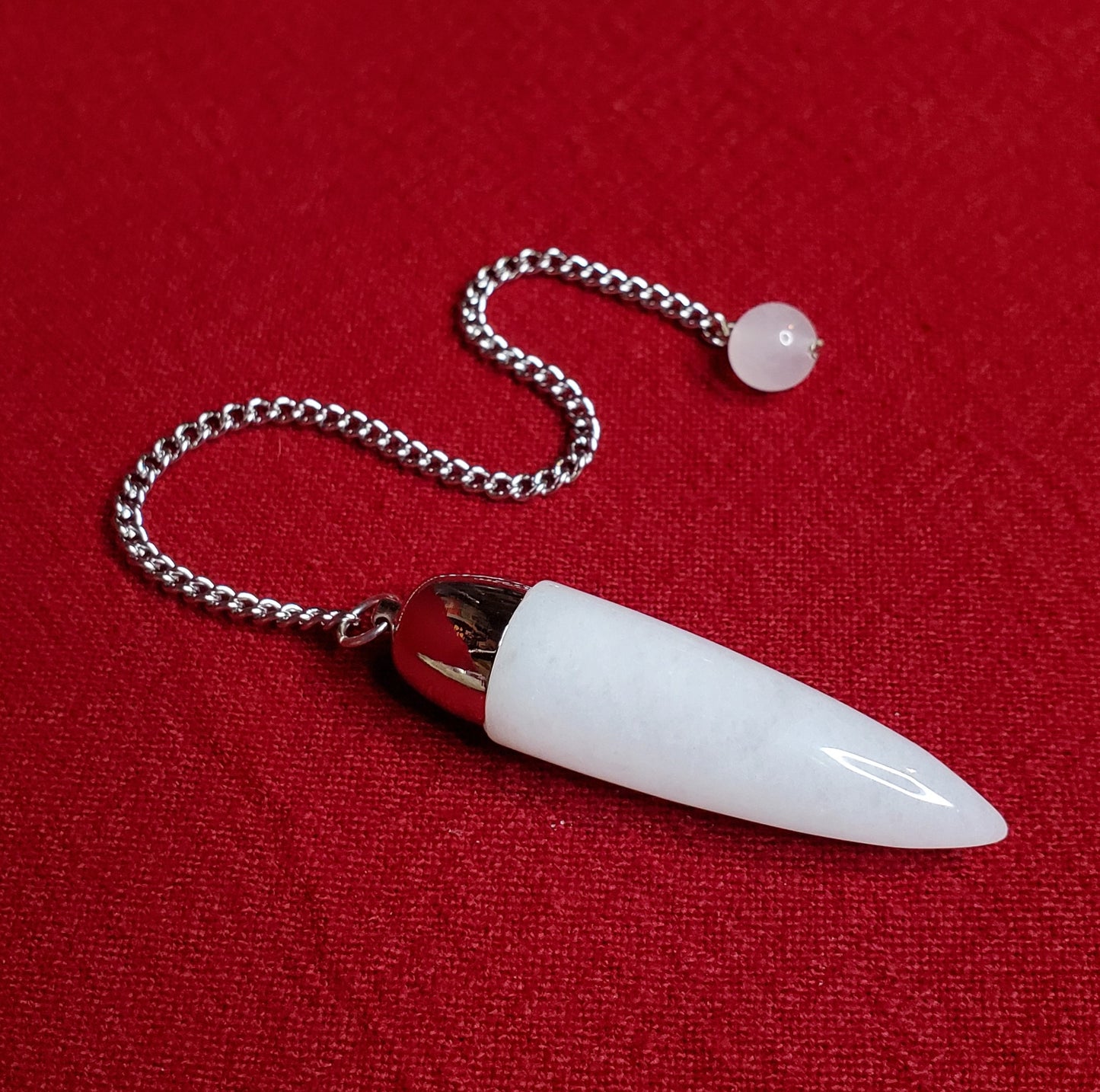 White Jade Dome Pendulum