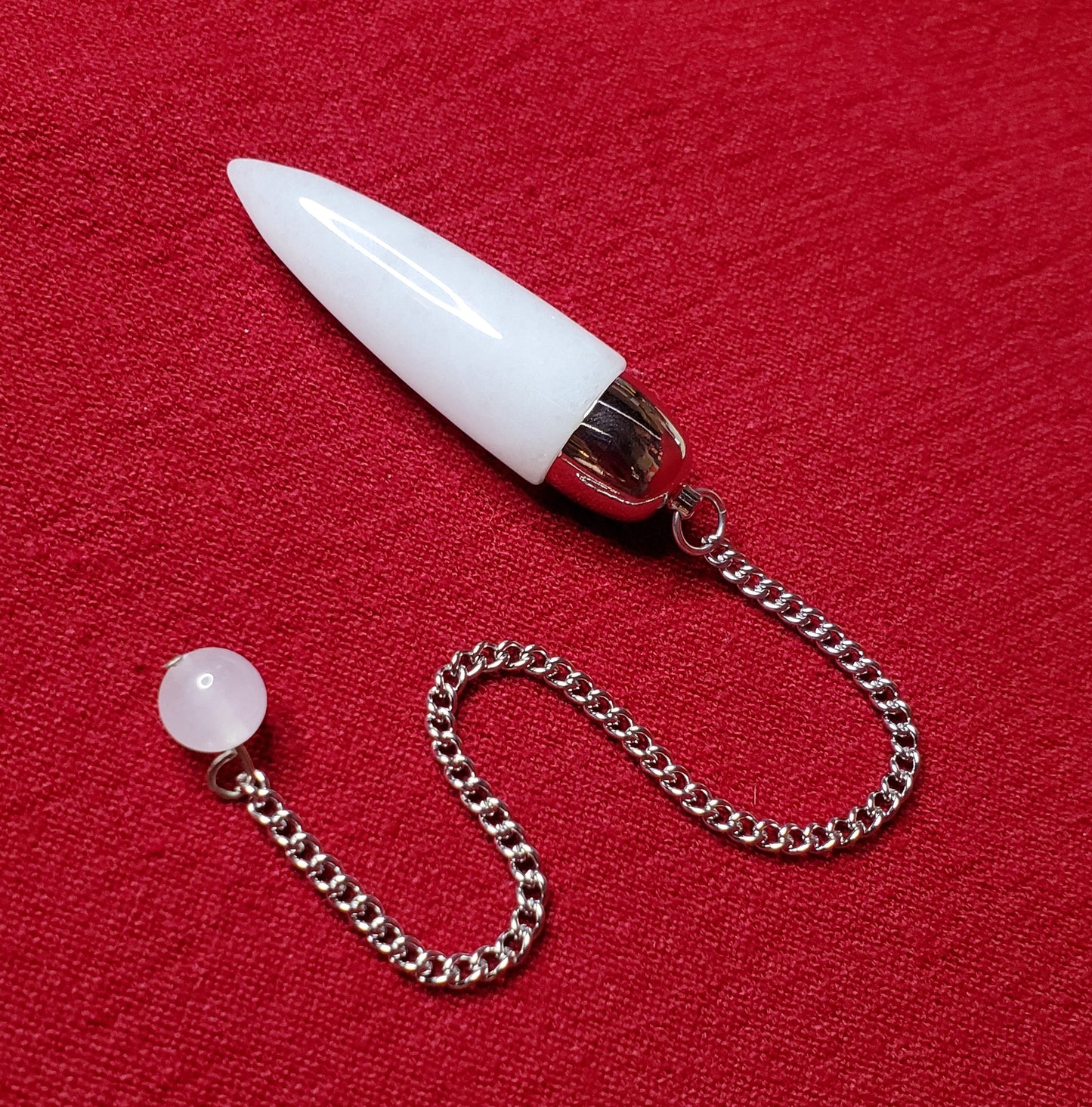 White Jade Dome Pendulum