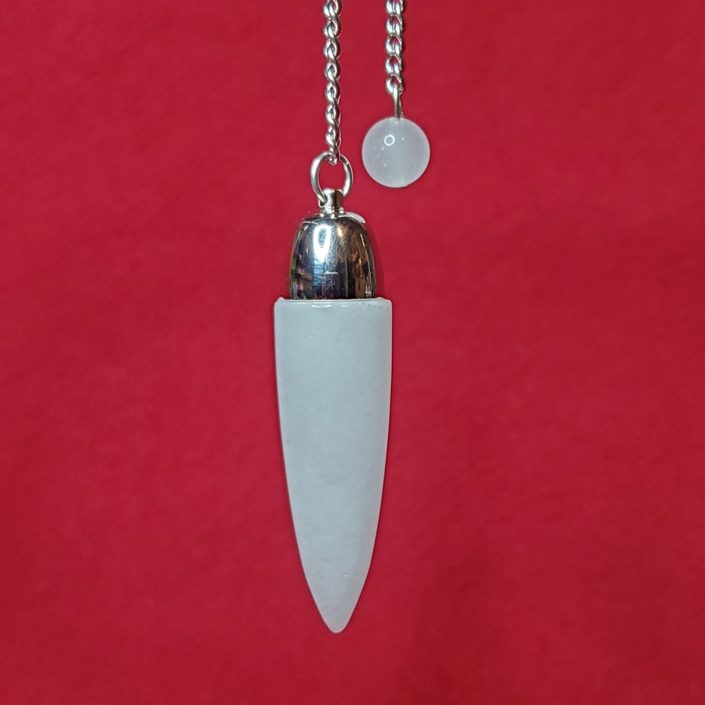 White Jade Dome Pendulum