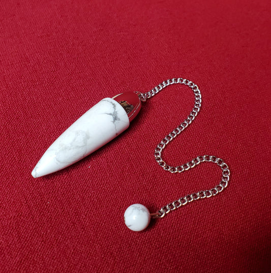 White Howlite Dome Pendulum