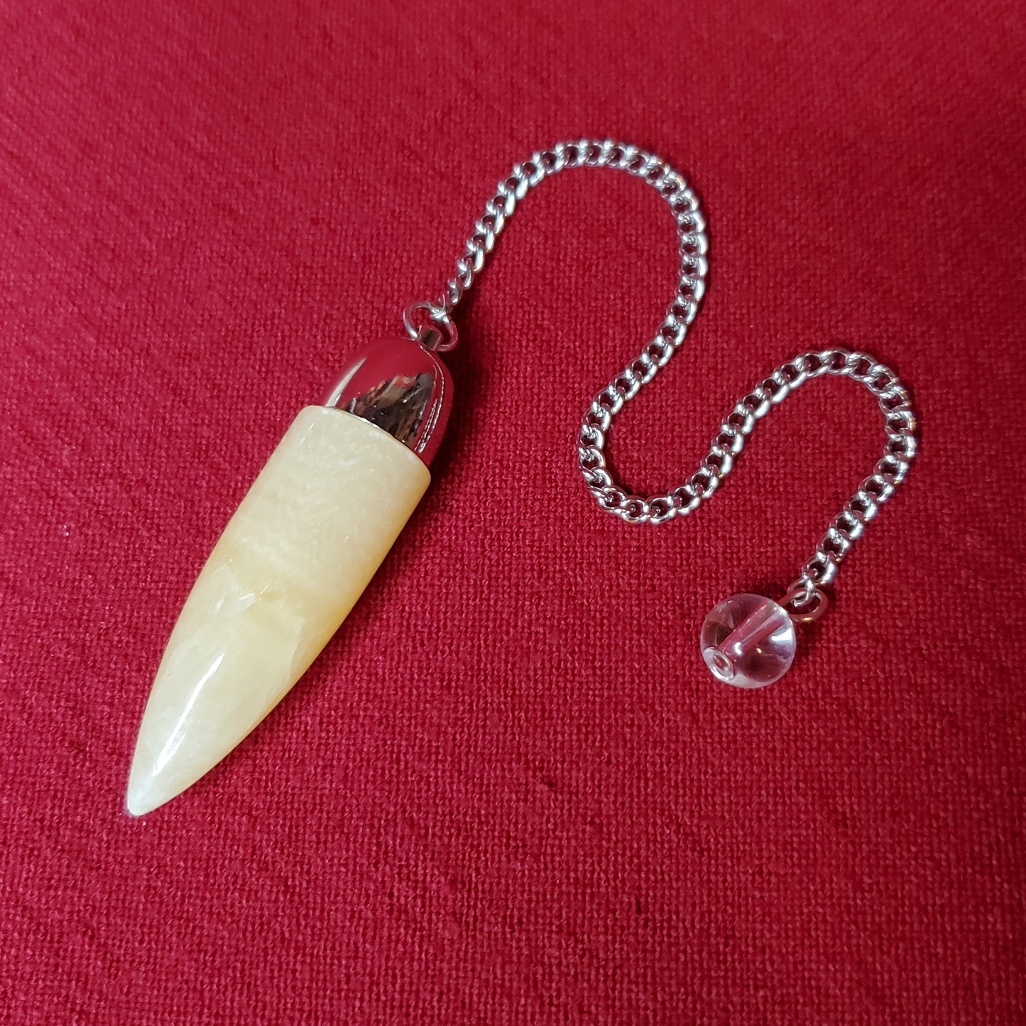 Yellow Jade Dome Pendulum