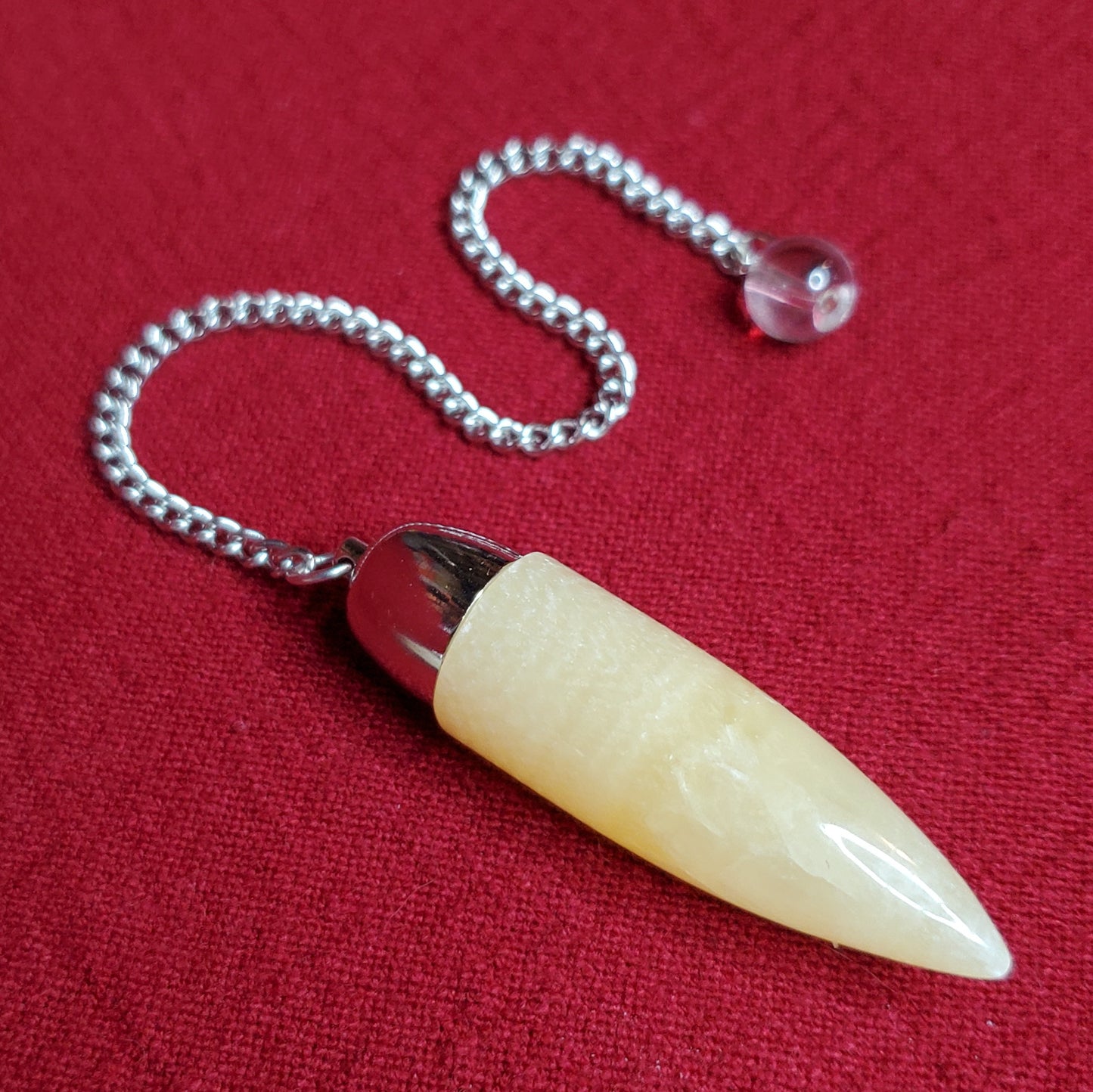 Yellow Jade Dome Pendulum