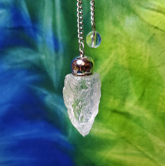 Rough Himalayan Quartz Chamber Pendulum