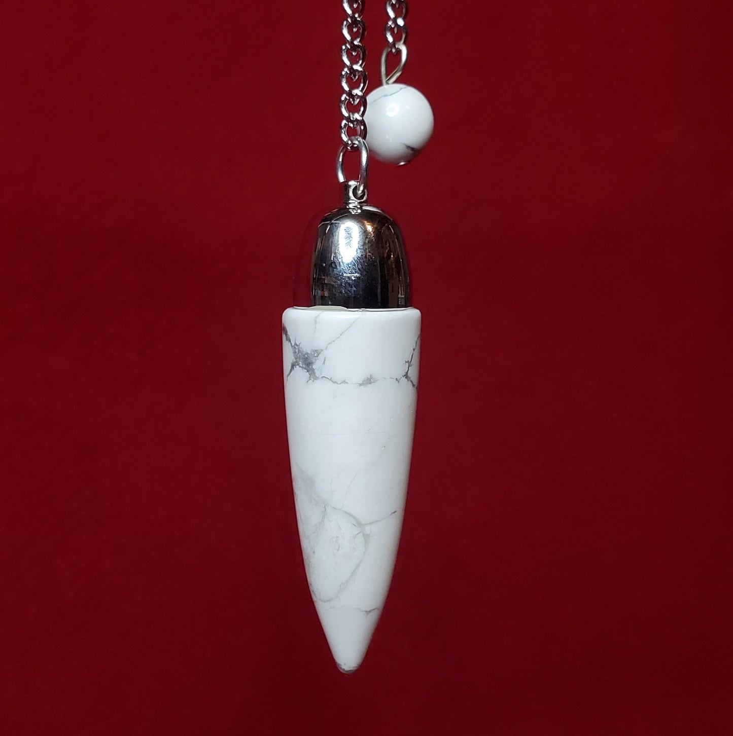 White Howlite Dome Pendulum