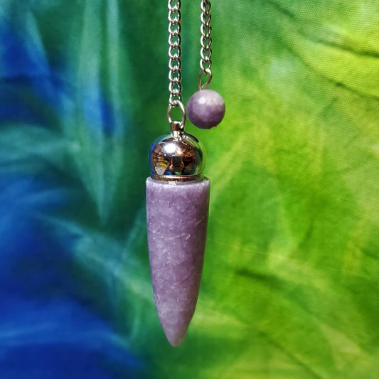 Lepidolite Chamber Pendulum